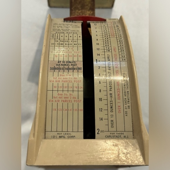 Vintage IDL Deluxe Modern Postal Scale Made in USA Unique Collectible Industrial - Picture 5 of 15